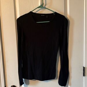 Daisy Fuentes Black Long Sleeve Top